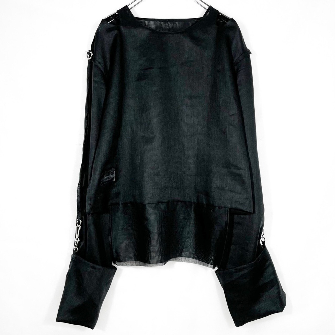 UNFINISHEDガーゼシャツ black