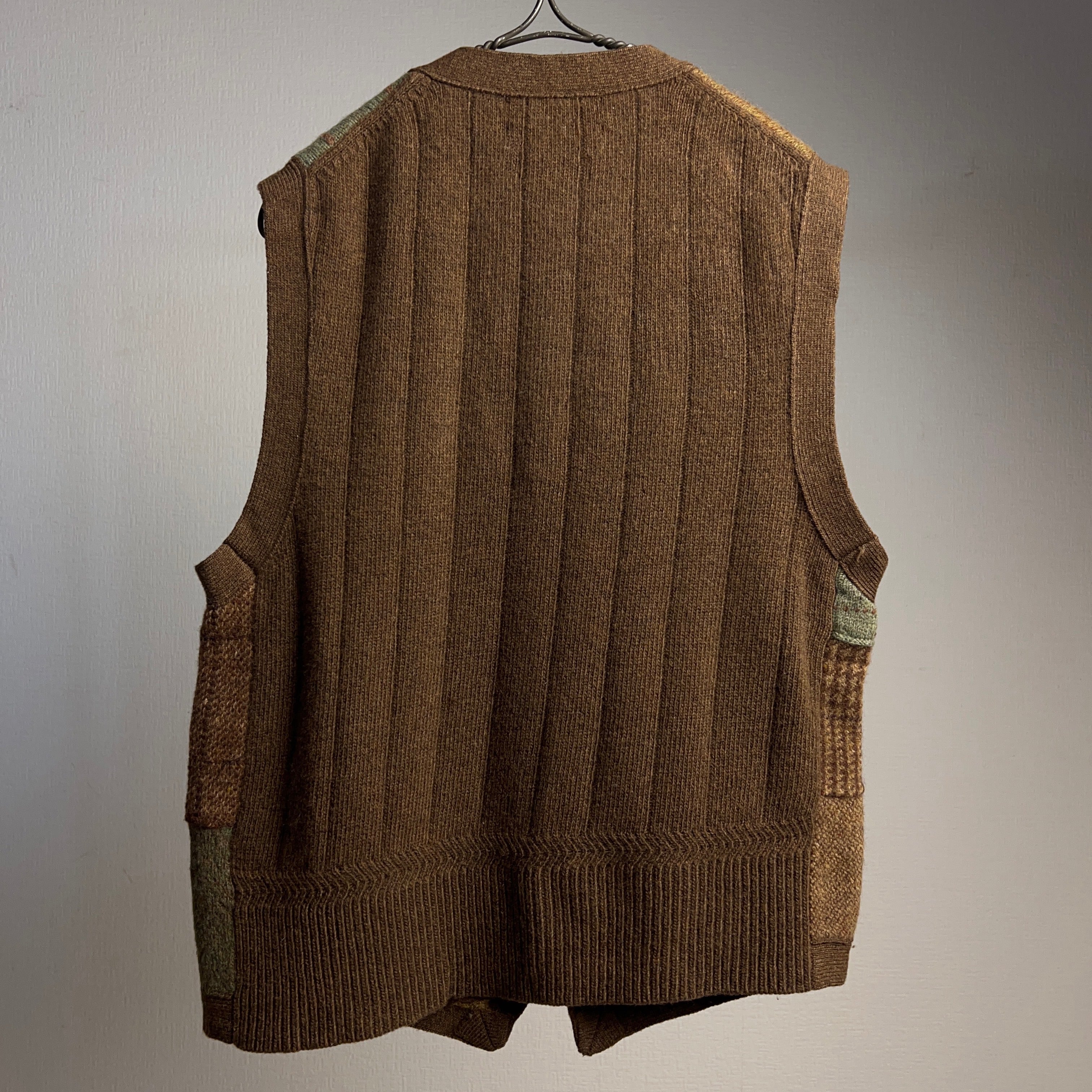 Polo by Ralph Lauren Knit Vest Patchwork SIZE M ポロラルフローレン