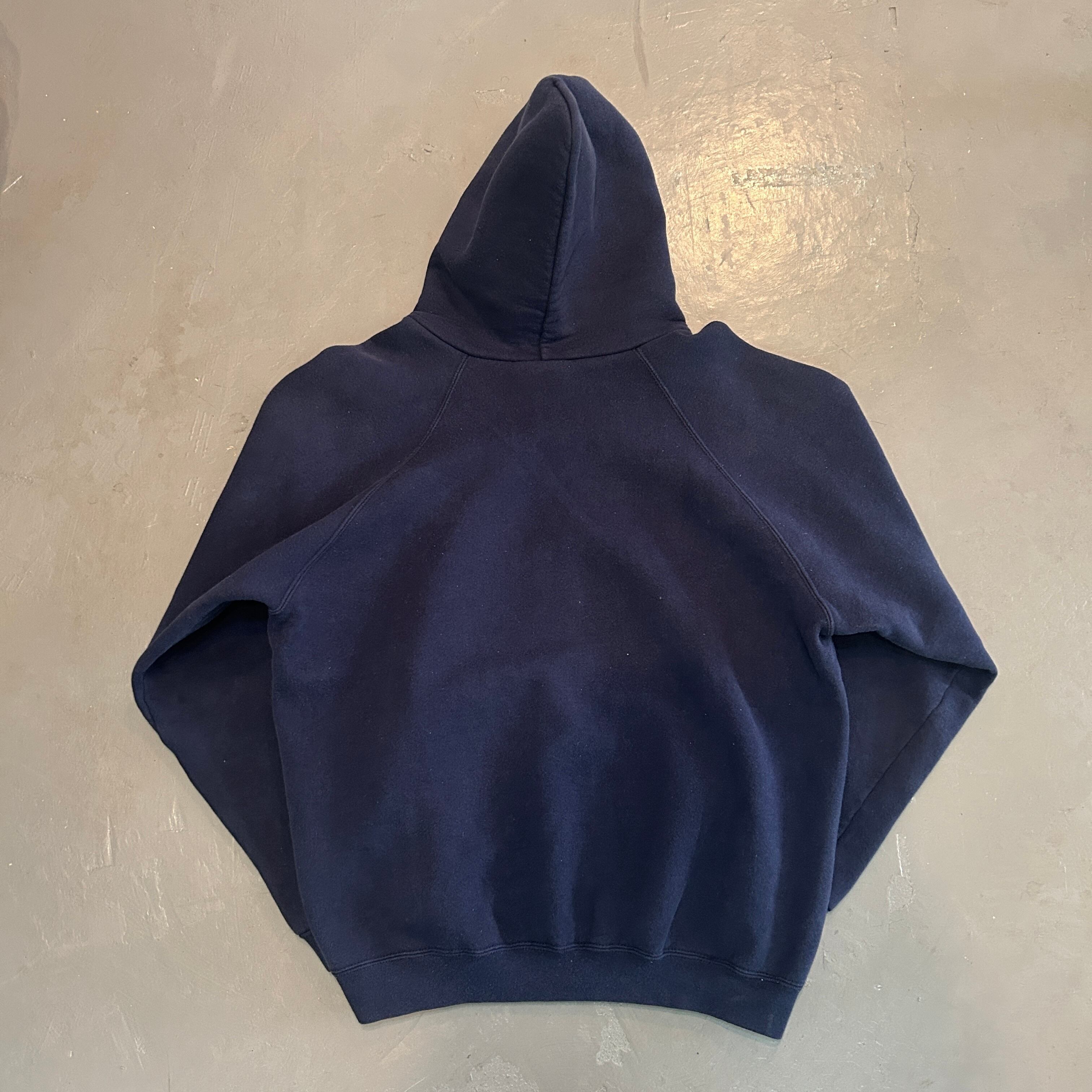 90s adidas hoodie / MADE IN USA ネイビー パーカー アディダス