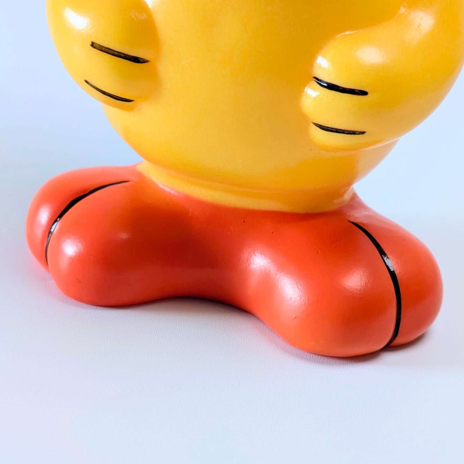 ☆VINTAGE 1976☆【 Looney Tunes / ルーニーテューンズ 】デーキン トゥイーティー ソフビバンク / ソフビ貯金箱〚アメリカン雑貨 アメトイ〛