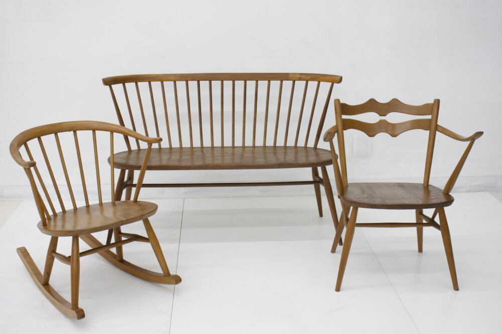 短期・長期レンタル】ERCOL(アーコール) NO.450 ラブシート（ベンチ