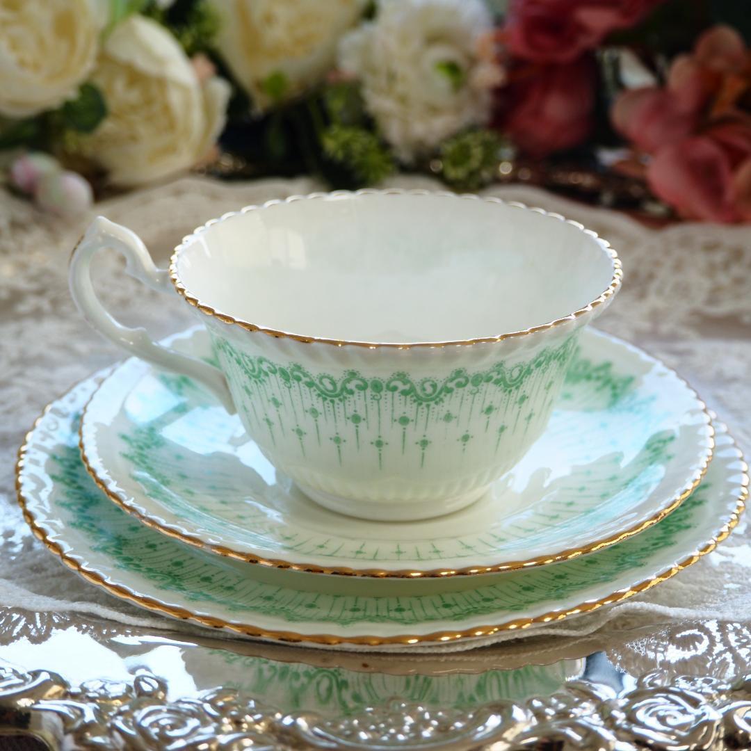 美品】英国アンティーク サミュエルラドフォード 1880年頃 トリオ6客