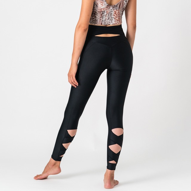 ハイウエスト ロングレギンス / Yoga_High-waist Long Leggings_AN005 BK