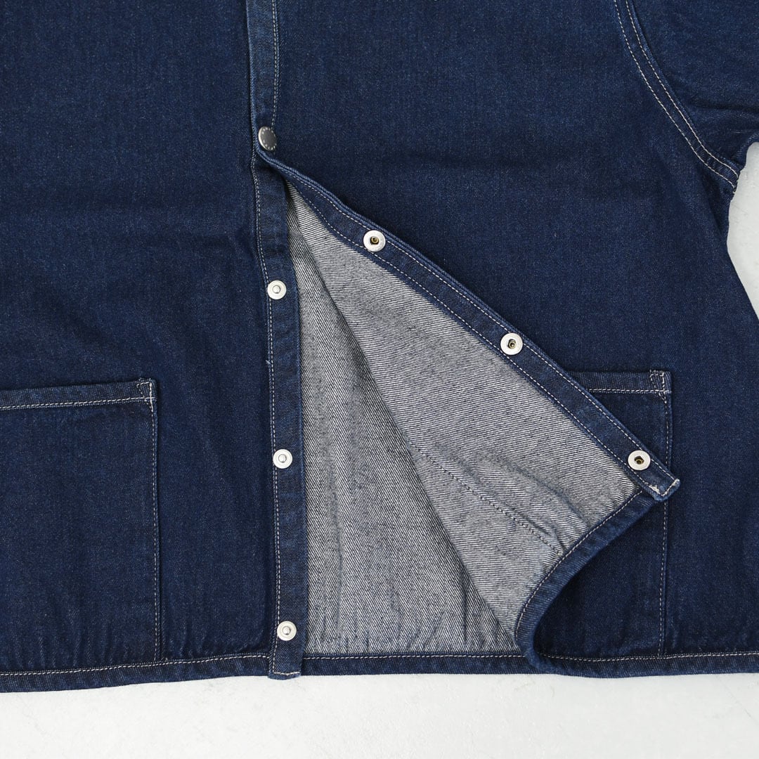DANTON [ダントン] W DENIM COLLARLESS JACKET [DT-B0397DNS] デニム