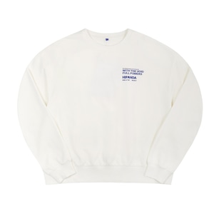 SALE 送料無料 【HIPANDA ハイパンダ】メンズ クルーネック スウェット トレーナー MEN'S CREW NECK SWEAT SHIRT / BLUE・WHITE