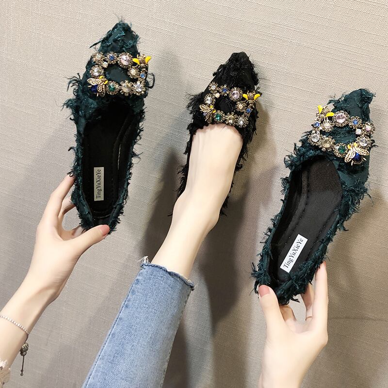 レディーススタンダードラインストーンメタルバックルサマーレッド 靴 シューズ レトロ 夏物 部族の婦人靴6023462