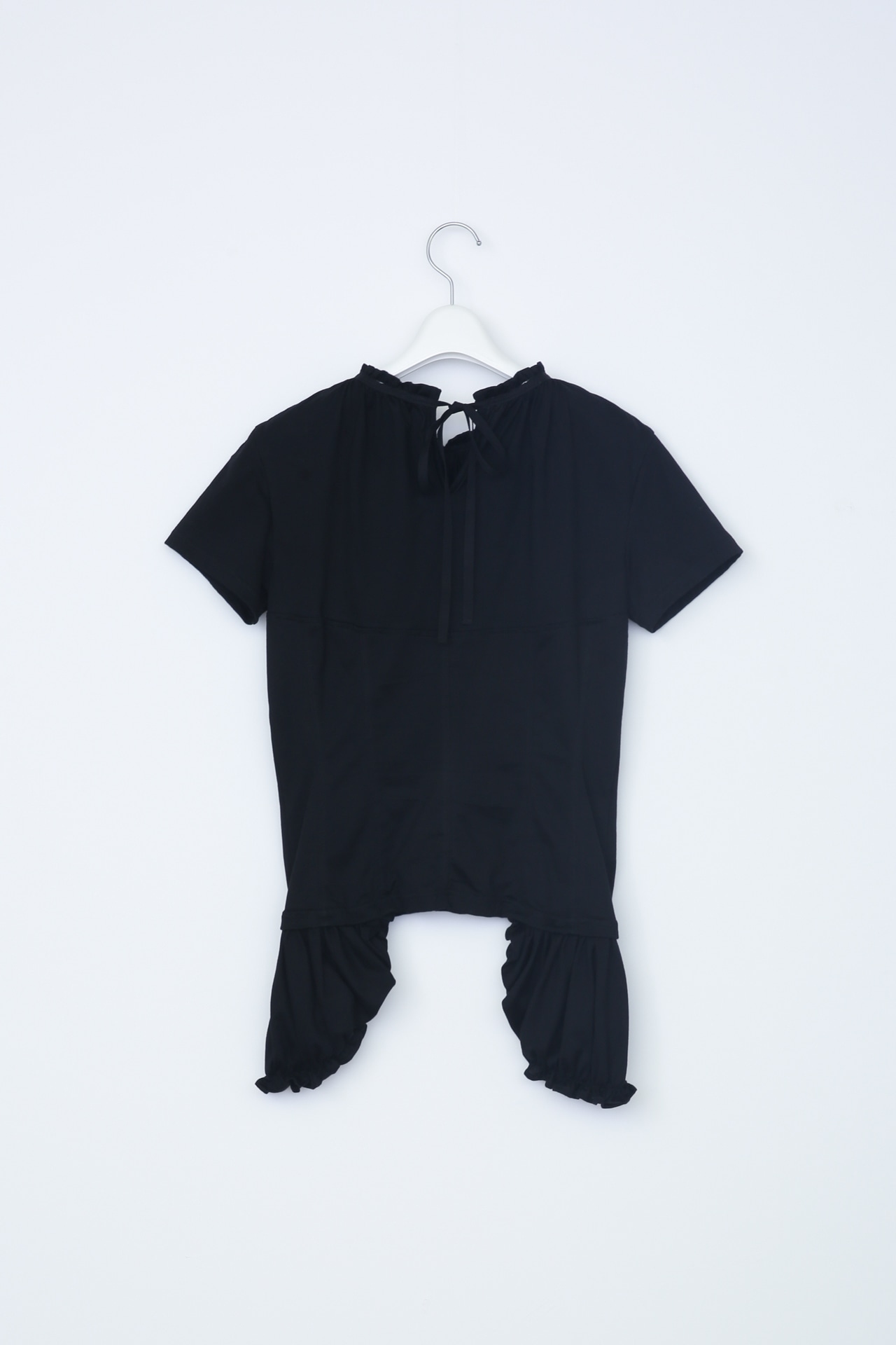 Gathered short sleeve top