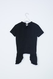 Gathered short sleeve top