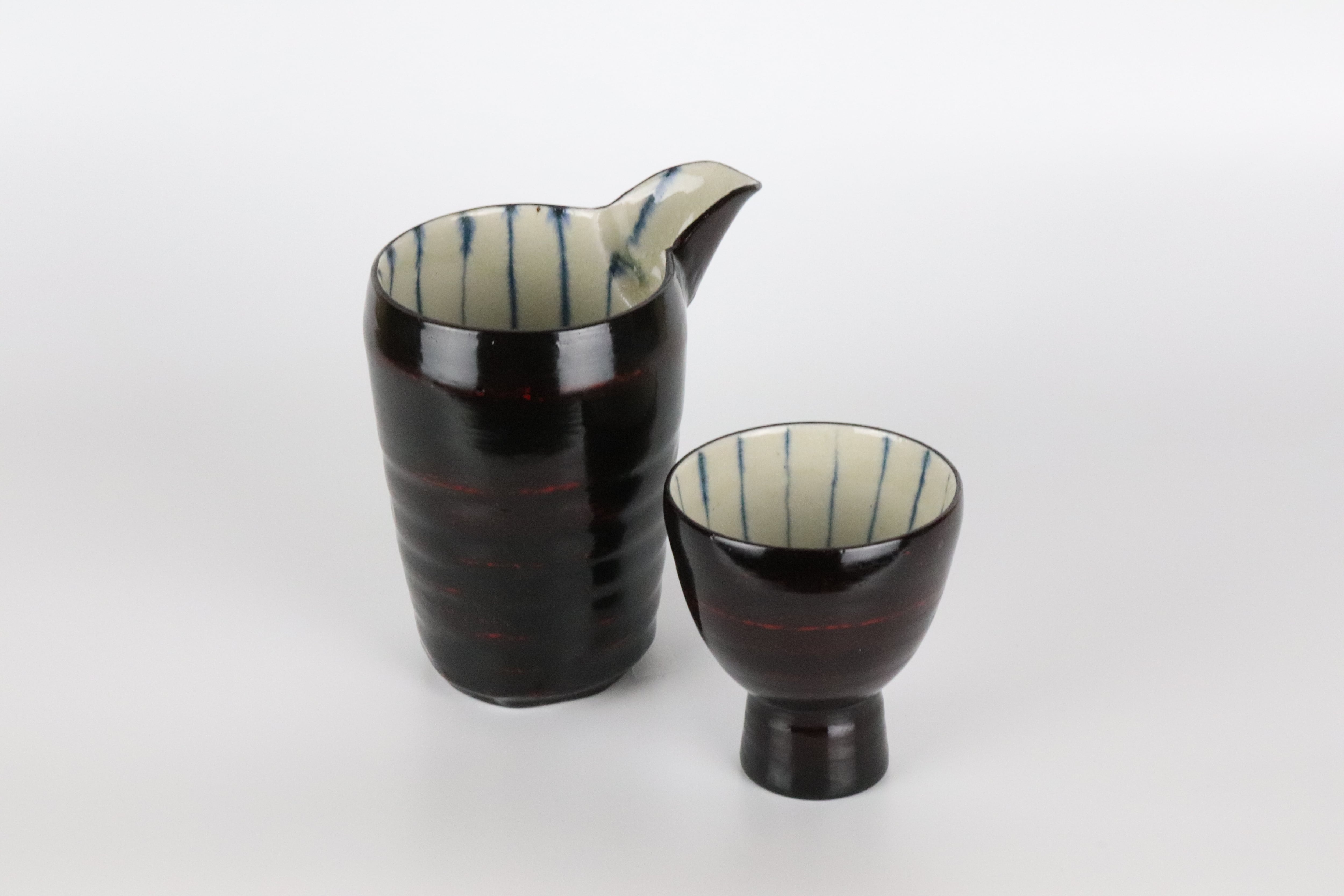 漆陶 高台盃 十草 | 宗山窯