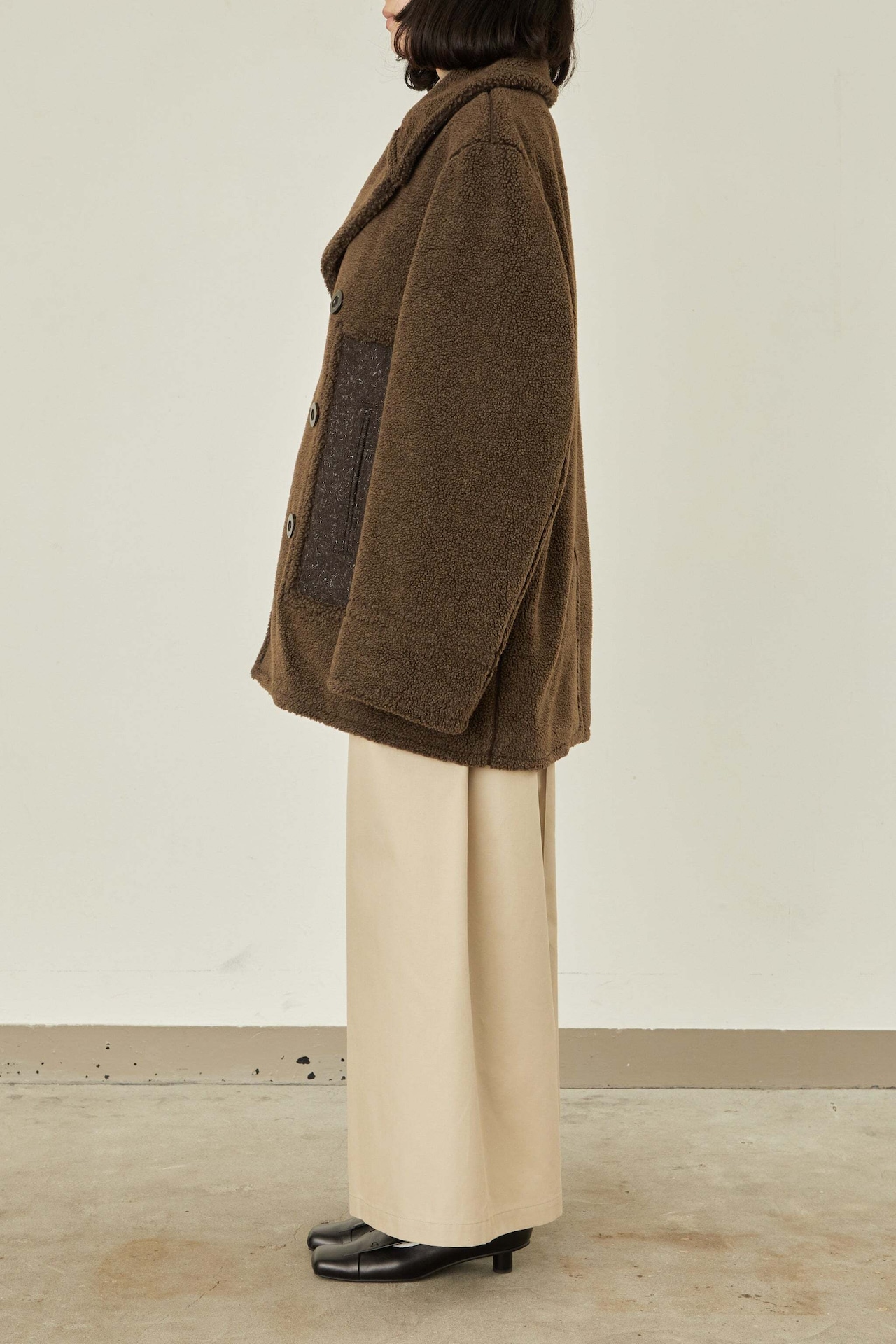 i’m here : - Boa P-Coat :Melange|ケンピメルトン/Extra TIMEピンズ