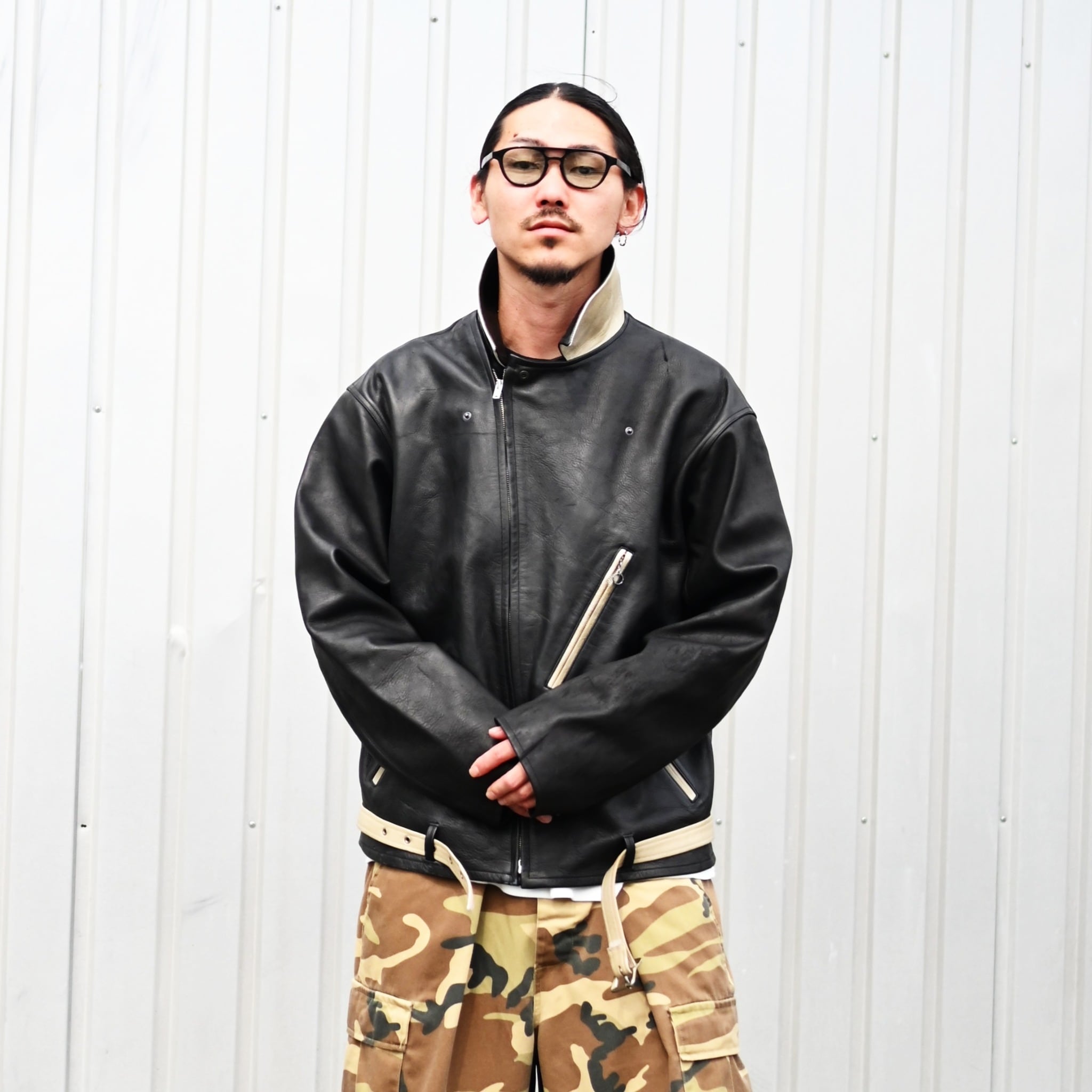 OLDJOE(オールドジョー）PATINA HORSE-HIDE PERFECTO JACKET (Two-Tone