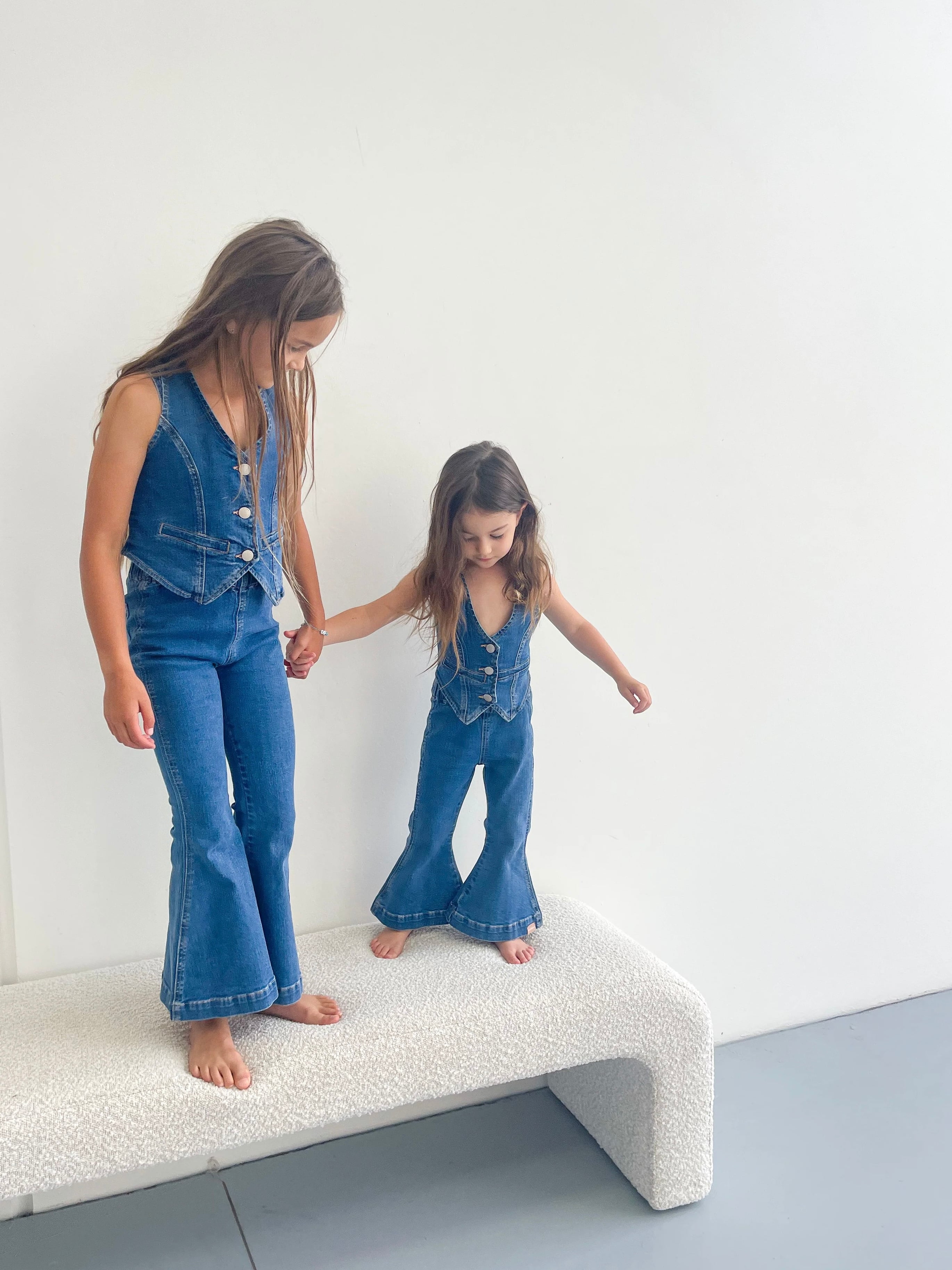 TWIN COLLECTIVE】Farrah Flare Jean - Western Blue | RIRIBELL