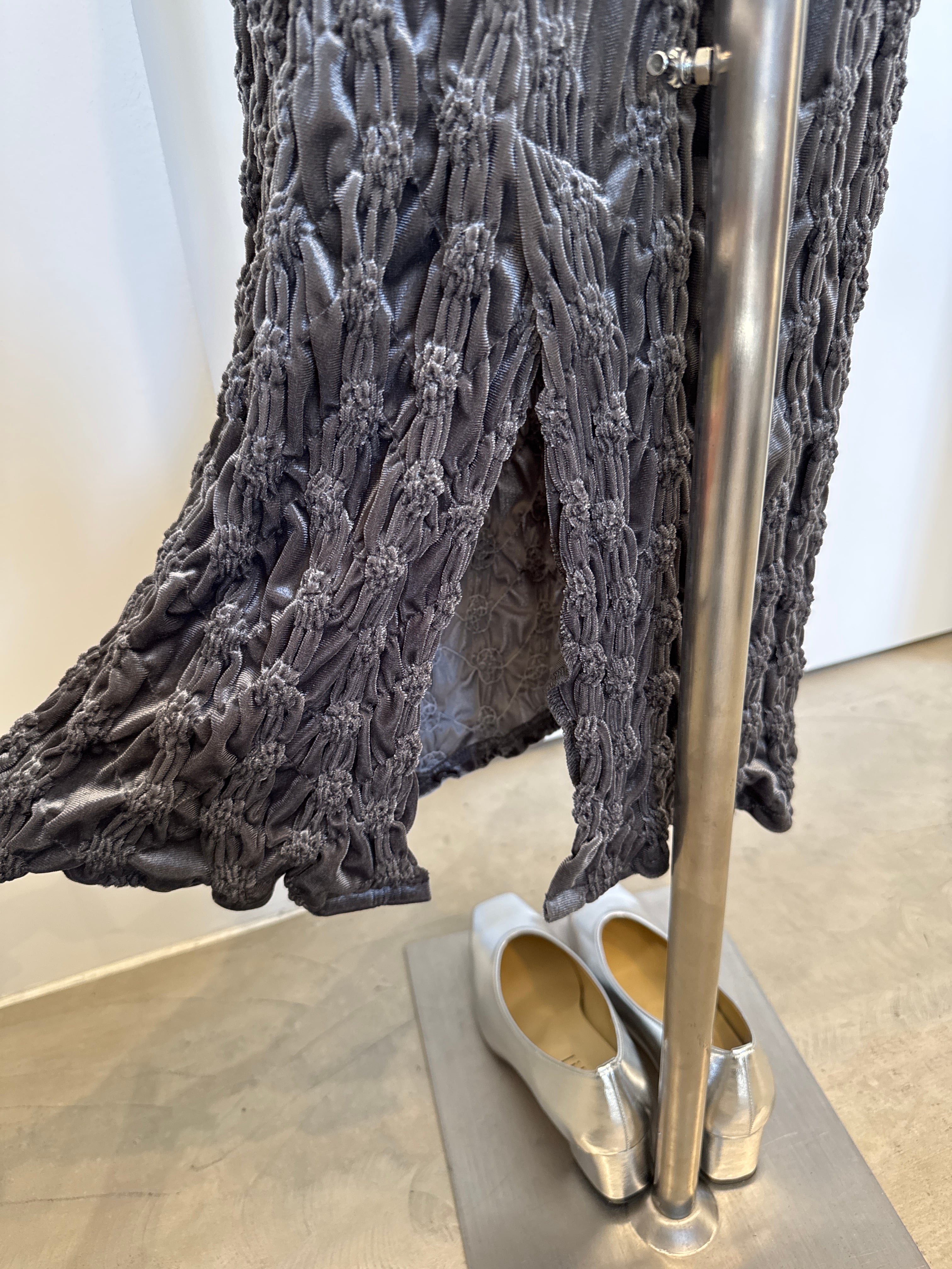 【SELECT】ベロアシャーリングタイトスカート