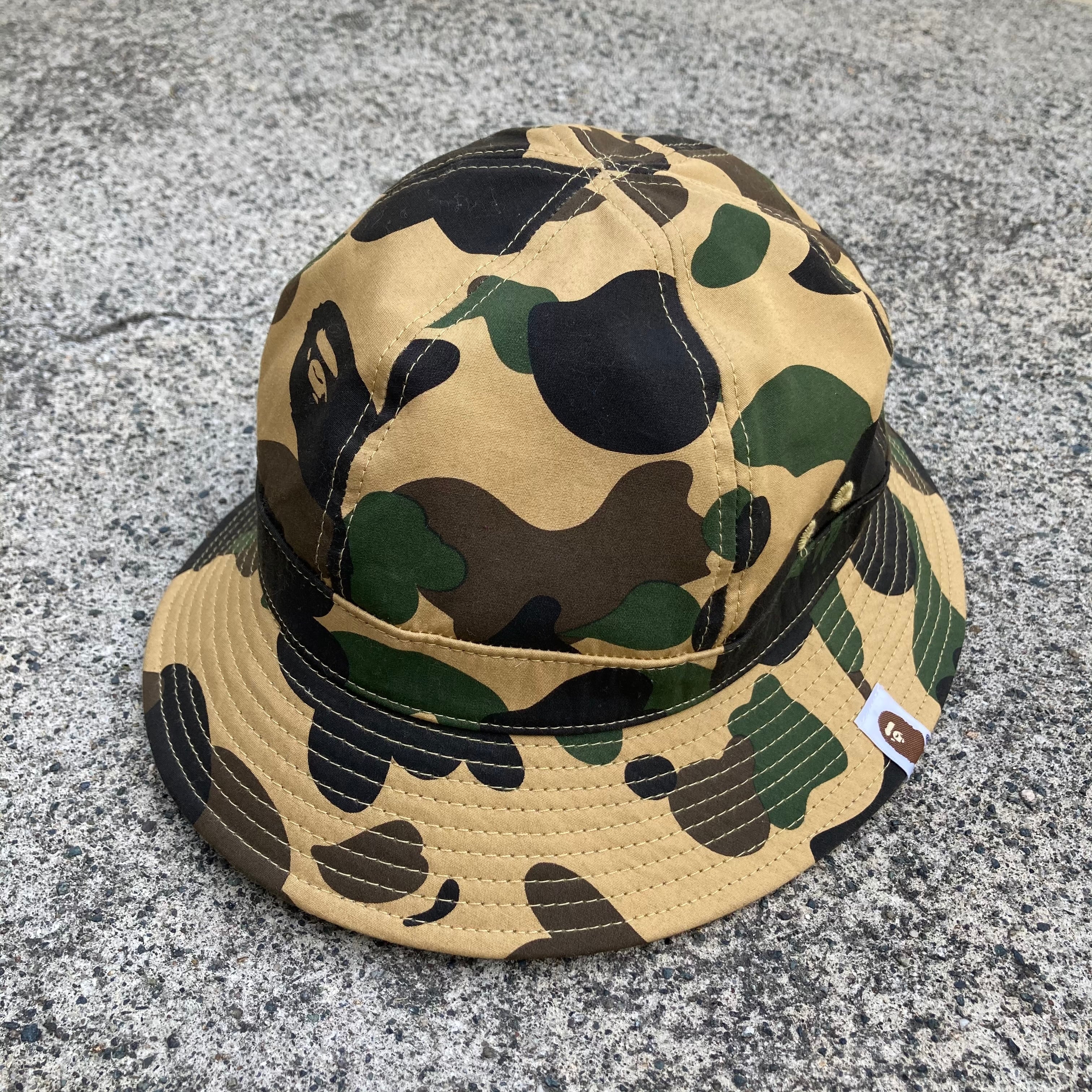 A BATHING APE アベイシングエイプ BAPE 1stカモ バケットハット M