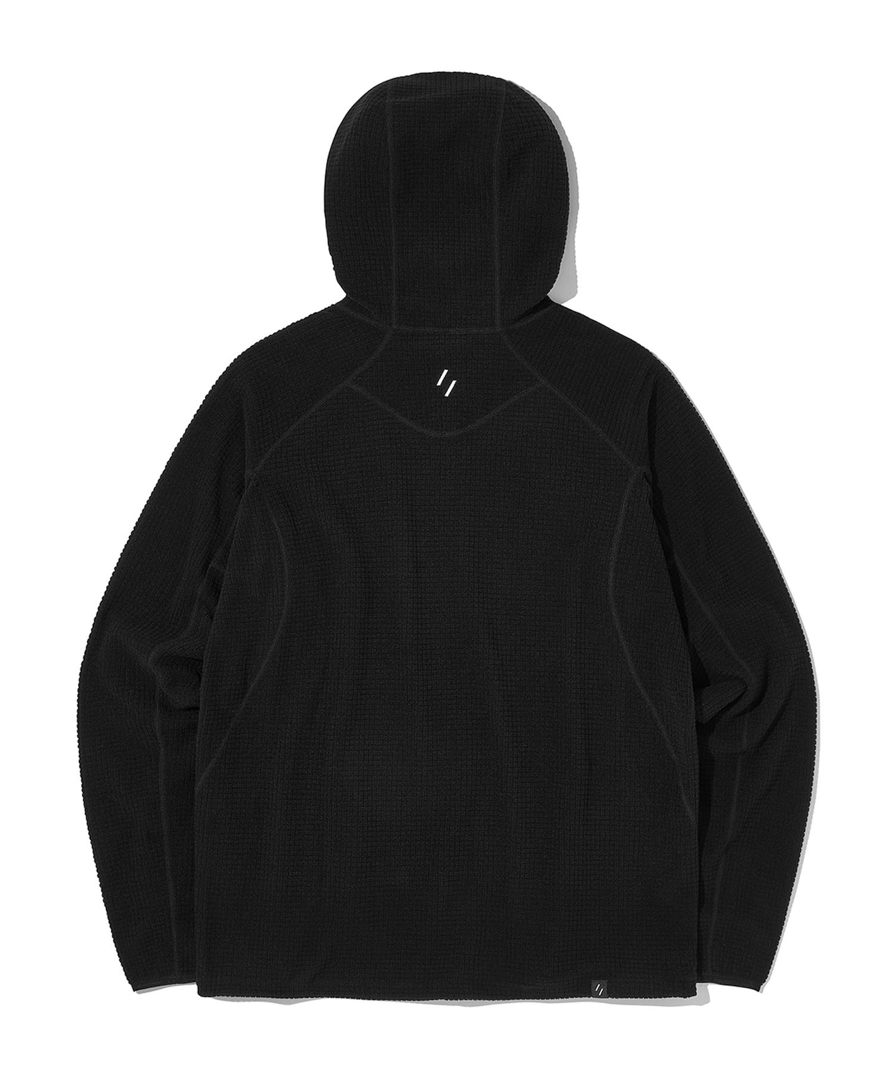 THERMOSQUARE FLEECE ZIP HOODIE_BLACK