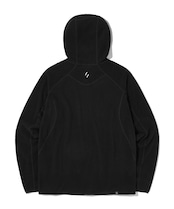 THERMOSQUARE FLEECE ZIP HOODIE_BLACK