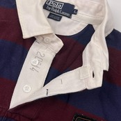 Polo by Ralph Lauren ラルフローレン 長袖ラガーシャツ L/ネイビー×ワインレッド系 メンズ インパクト21