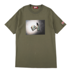 K'rooklyn × Akimoto Fukuda Collaboration T-Shirts “DOLLAR” -Olive Green-