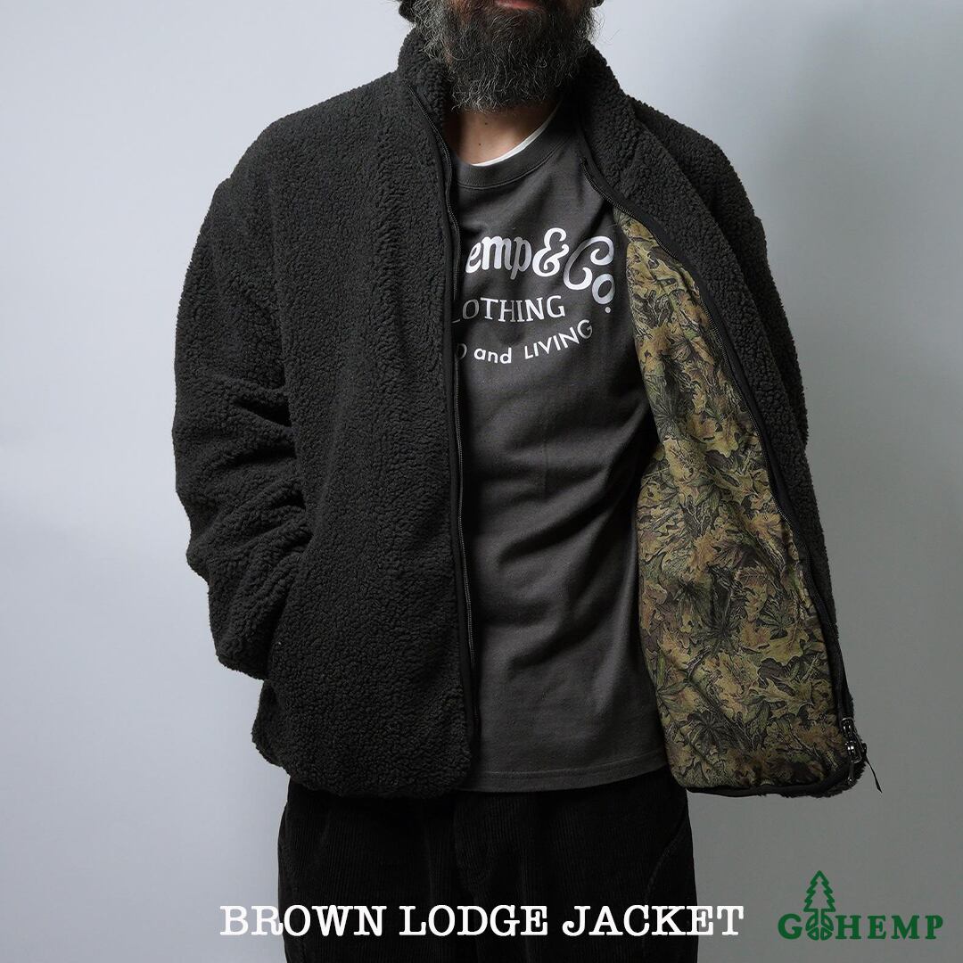 GOHEMP / ゴーヘンプ】BROWN LODGE JACKET / ブラウンロッジ