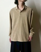 BURBERRY L/S Pile Polo Shirt