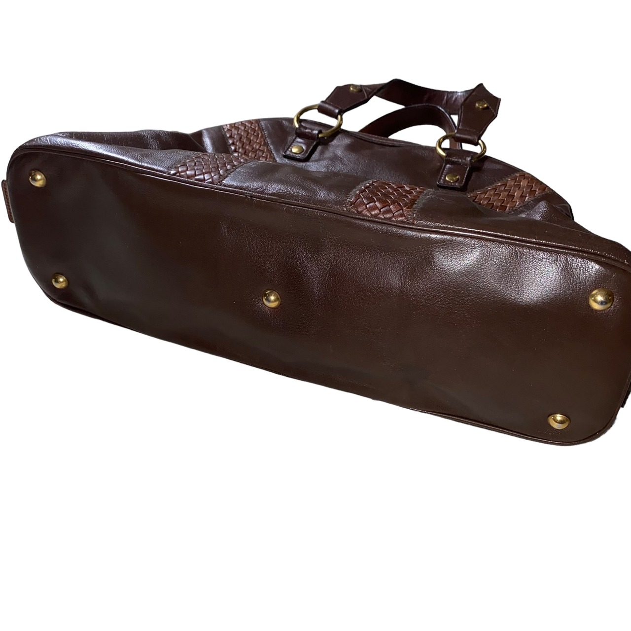 vintage YVES SAINT LAURENT RIVE GAUCHE leather boston bag