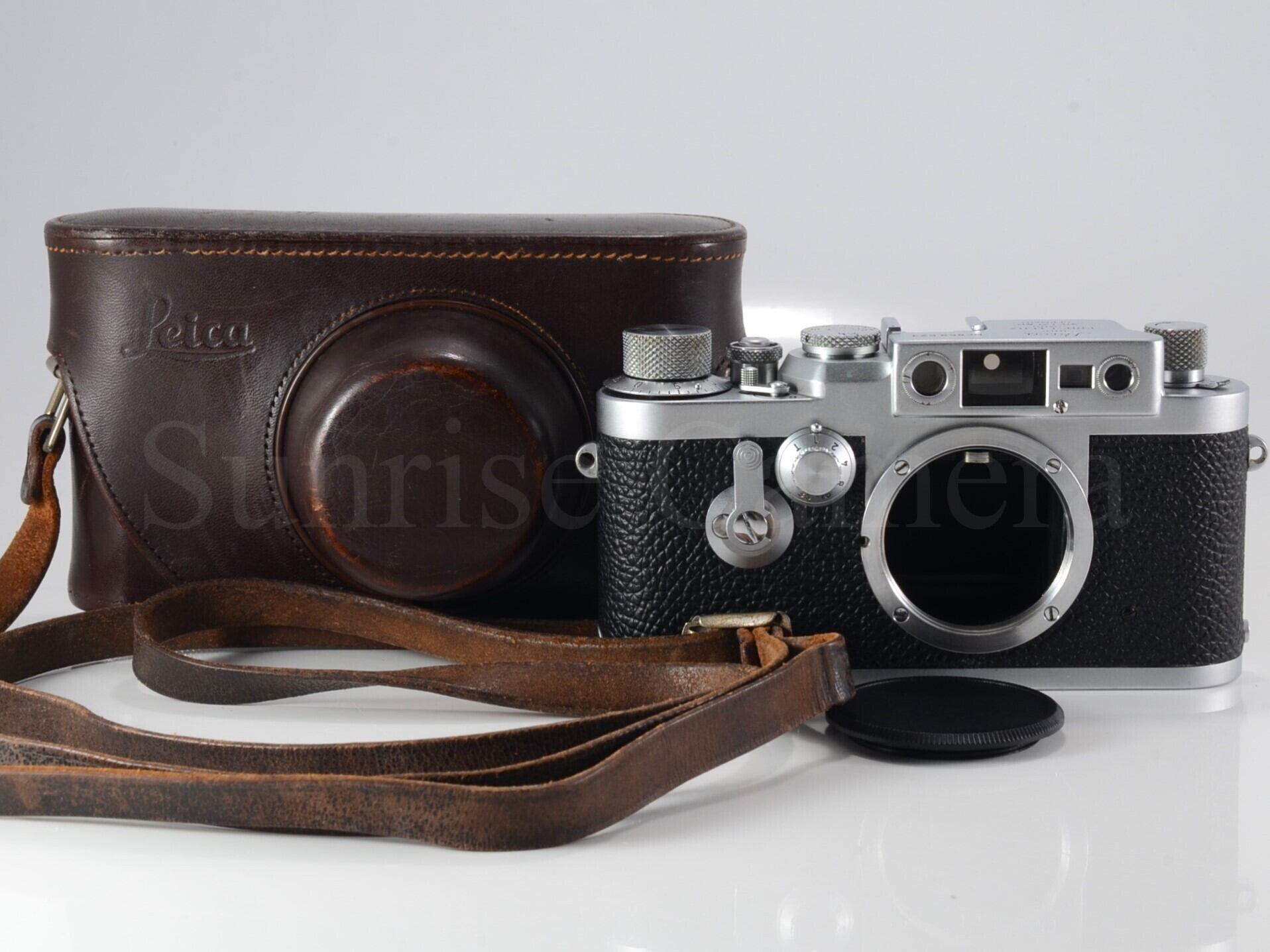 Leica IIIg ボディ 革ケース付 オーバーホール済 ライカ バルナック