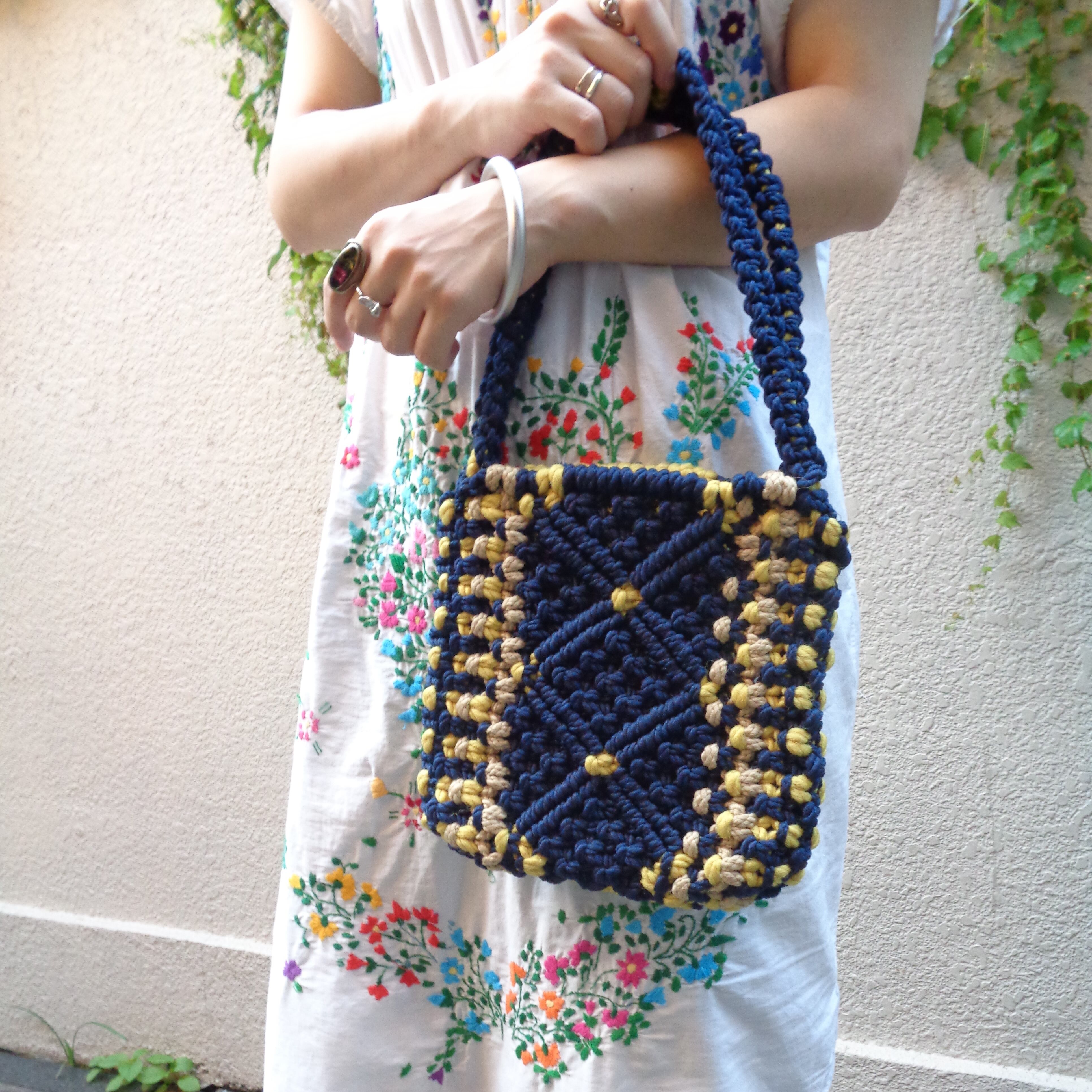 handmade knitting bag／ハンドメイド 編みバッグ | BIG TIME