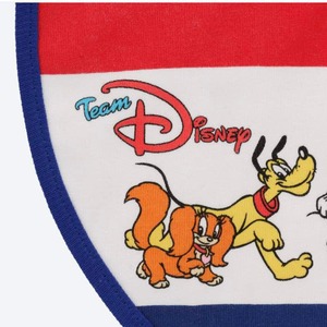 チームディズニー ベビースタイ トリコロール 2枚組 綿100% ベビーグッズ よだれかけ ディズニーランド 赤ちゃんギフト ミッキー ミニー プルート フィフィ