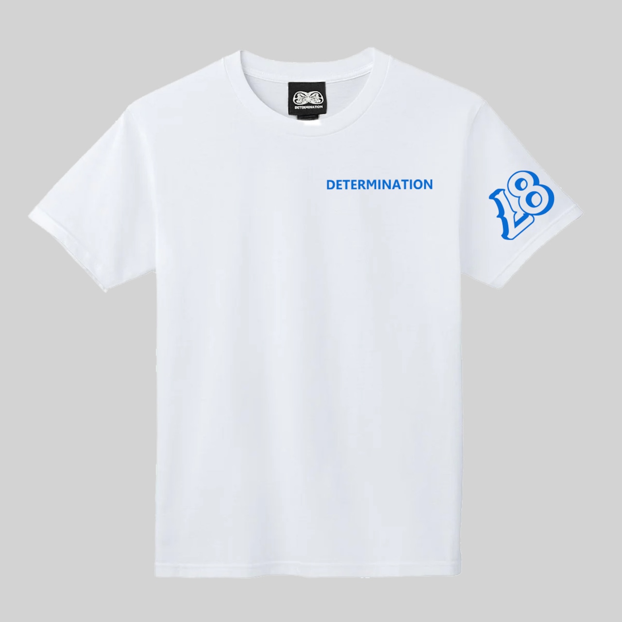 閻魔達磨Tシャツ2025デザイン 白×寒色【TIKTOK】