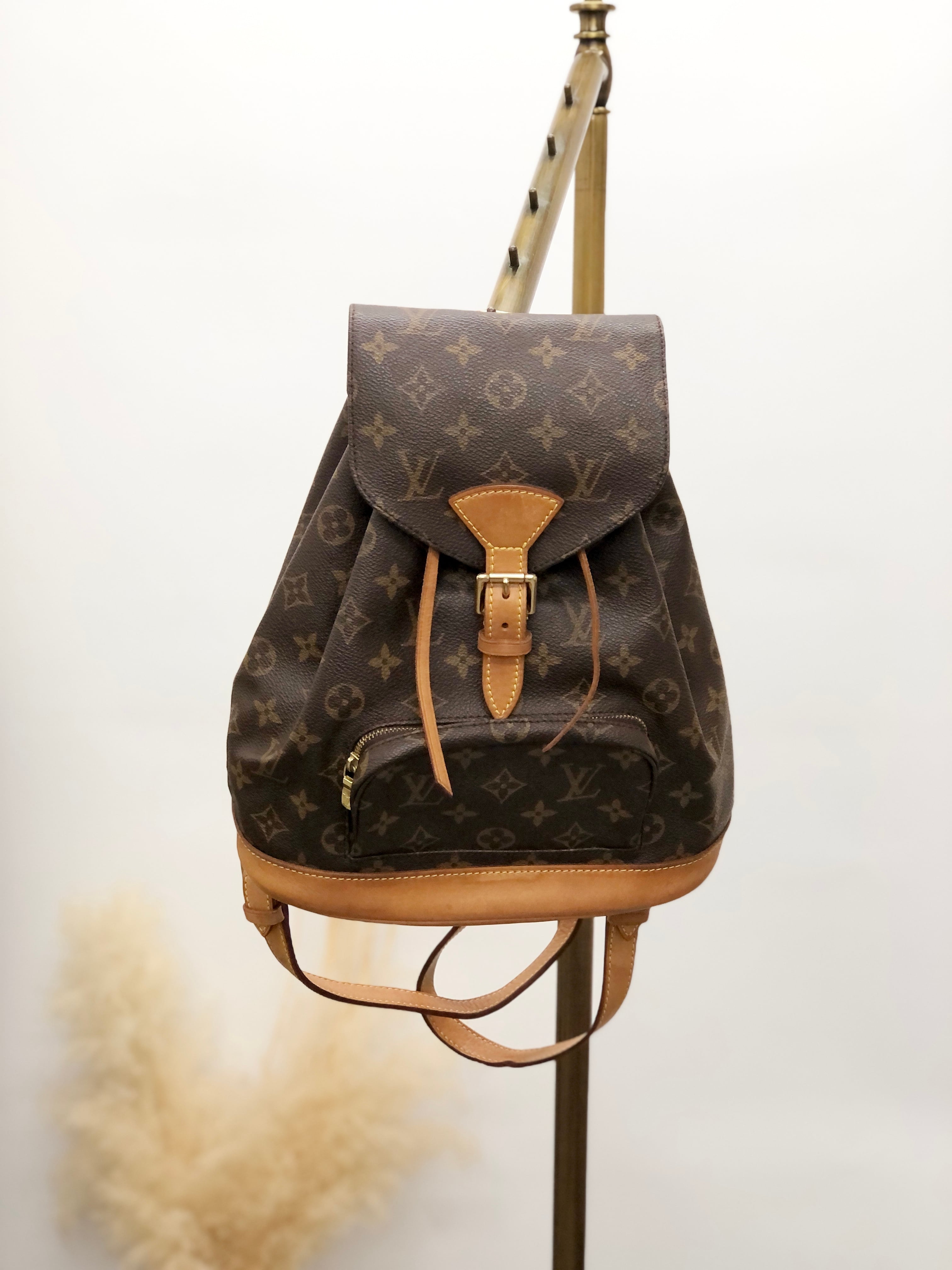 LOUIS VUITTON ルイヴィトン モノグラム バックパック ブラウン PVC  
