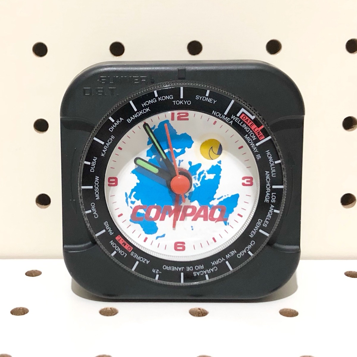 [USED 80s 90s]COMPAQ TRAVEL ALARM CLOCK (WORLD TIME/SUMMER D.S.T) | TECH