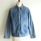MAATEE&SONS  Light OZ denim pleated blouse