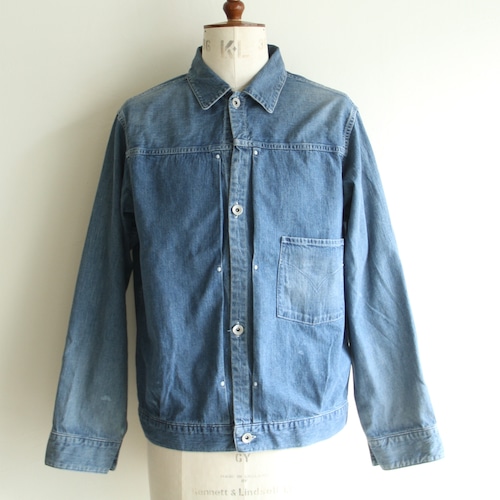 MAATEE&SONS【 mens 】light OZ denim pleated blouse