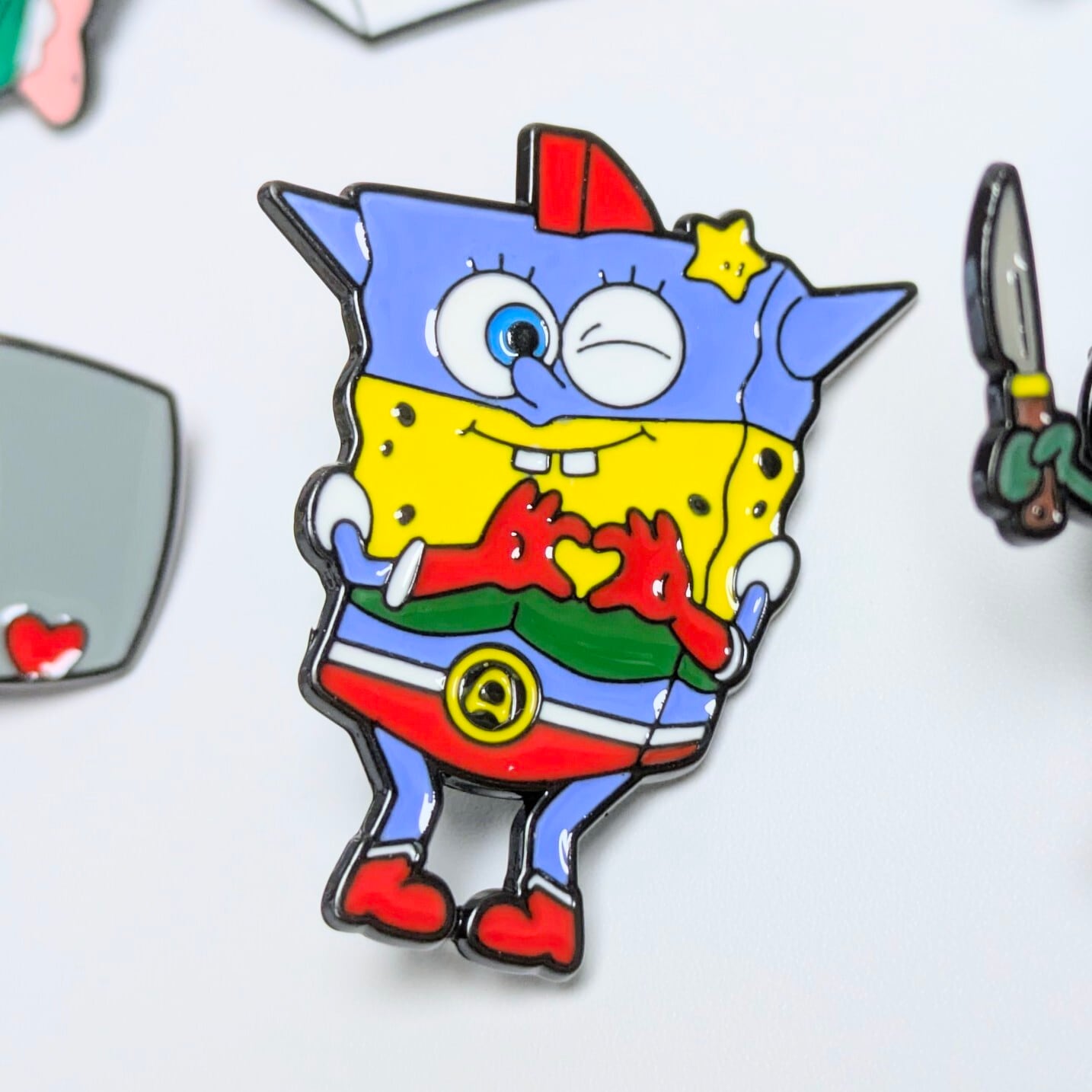 送料無料！ ★ピンズ PINS★ピンバッジ 【 SpongeBob SquarePants（スポンジボブ）】ピンズ8Pセット / ピンバッジ / PINS〚アメリカン雑貨 アメトイ〛