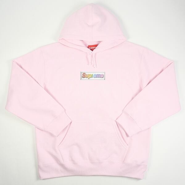 Box Logo Hooded Sweatshirt Pink M