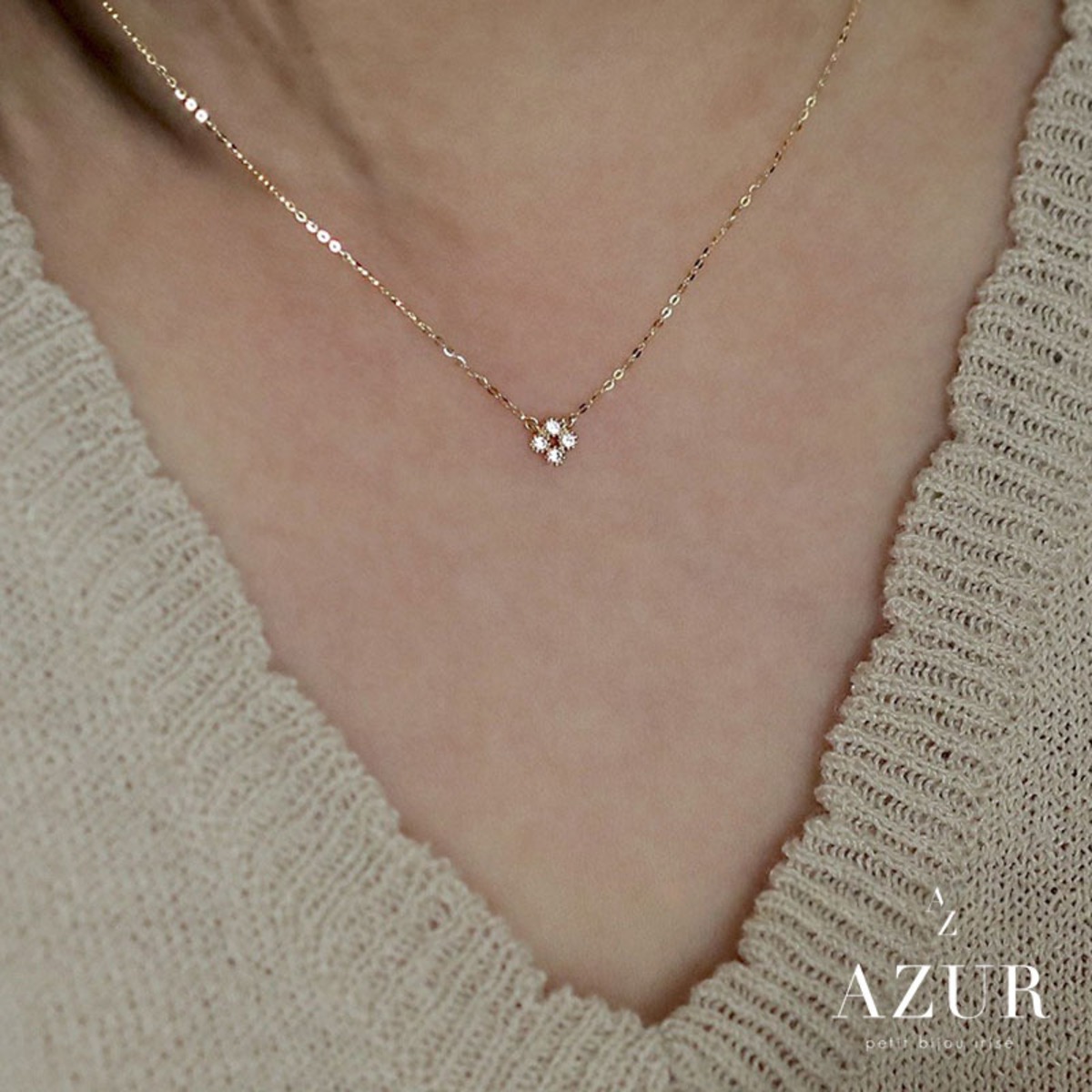 数量限定】フロレットジルコニアネックレス | AZUR Tokyo（アズール 