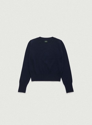 [The Barnnet] Plain Cashmere Round Knit_Navy 正規品 韓国ブランド 韓国通販 韓国代行 韓国ファッション ザ バーネット ザバーネット thebarnnet 日本 店舗