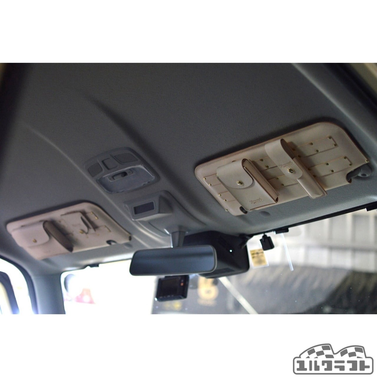 【myuto】ジムニーJB64/JB74用サンバイザーレザーカバー 新型ジムニー JB64 JB74用 栃木レザーサンバイザーカバー | ownway