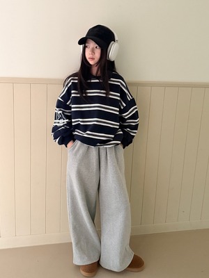 COMMA［取寄］check saging pants 26winter