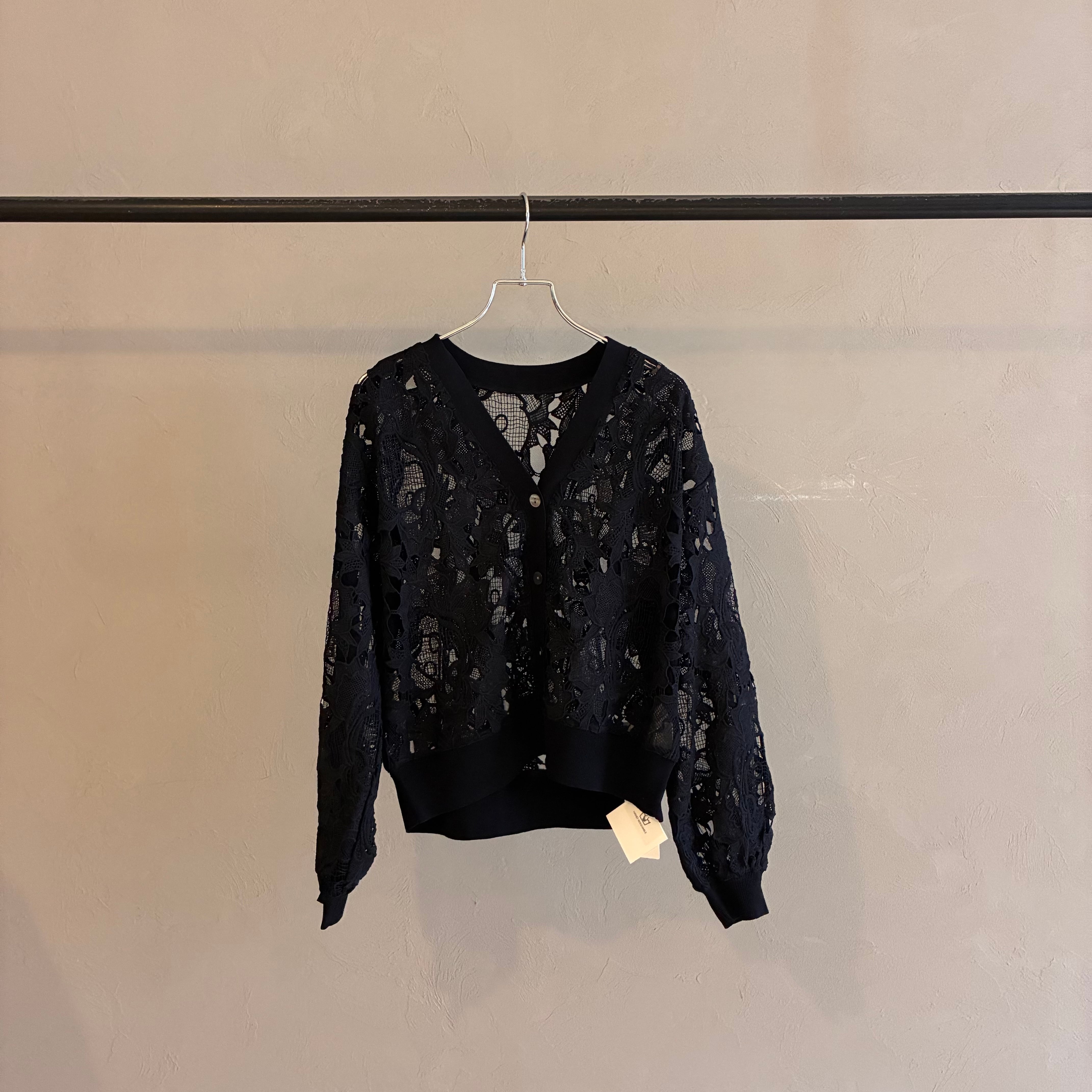 ROSIEE 】レースチュールドッキングカーディガン | valance 福井
