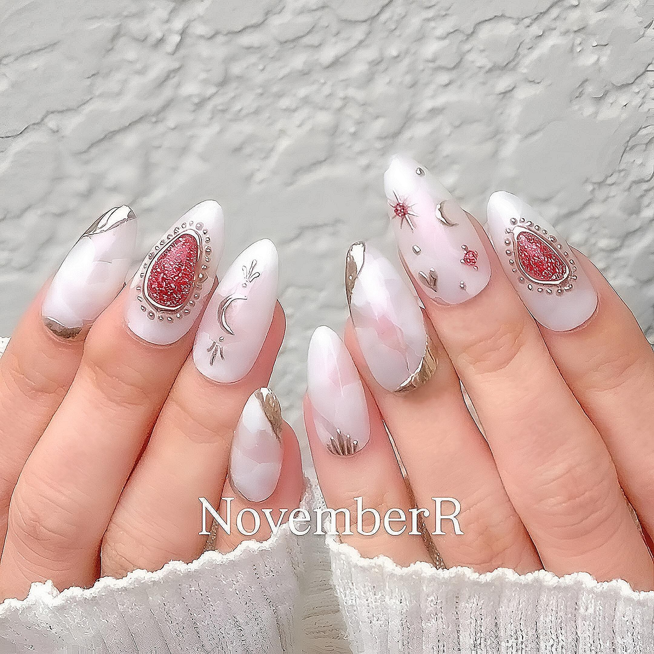 LA874☆ニュアンス×アートネイルチップ | NovemberR 〰️ネイルチップ