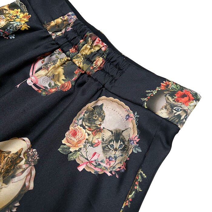 猫ドットスカート / ＆ellecy【返品・交換・申込撤回不可  