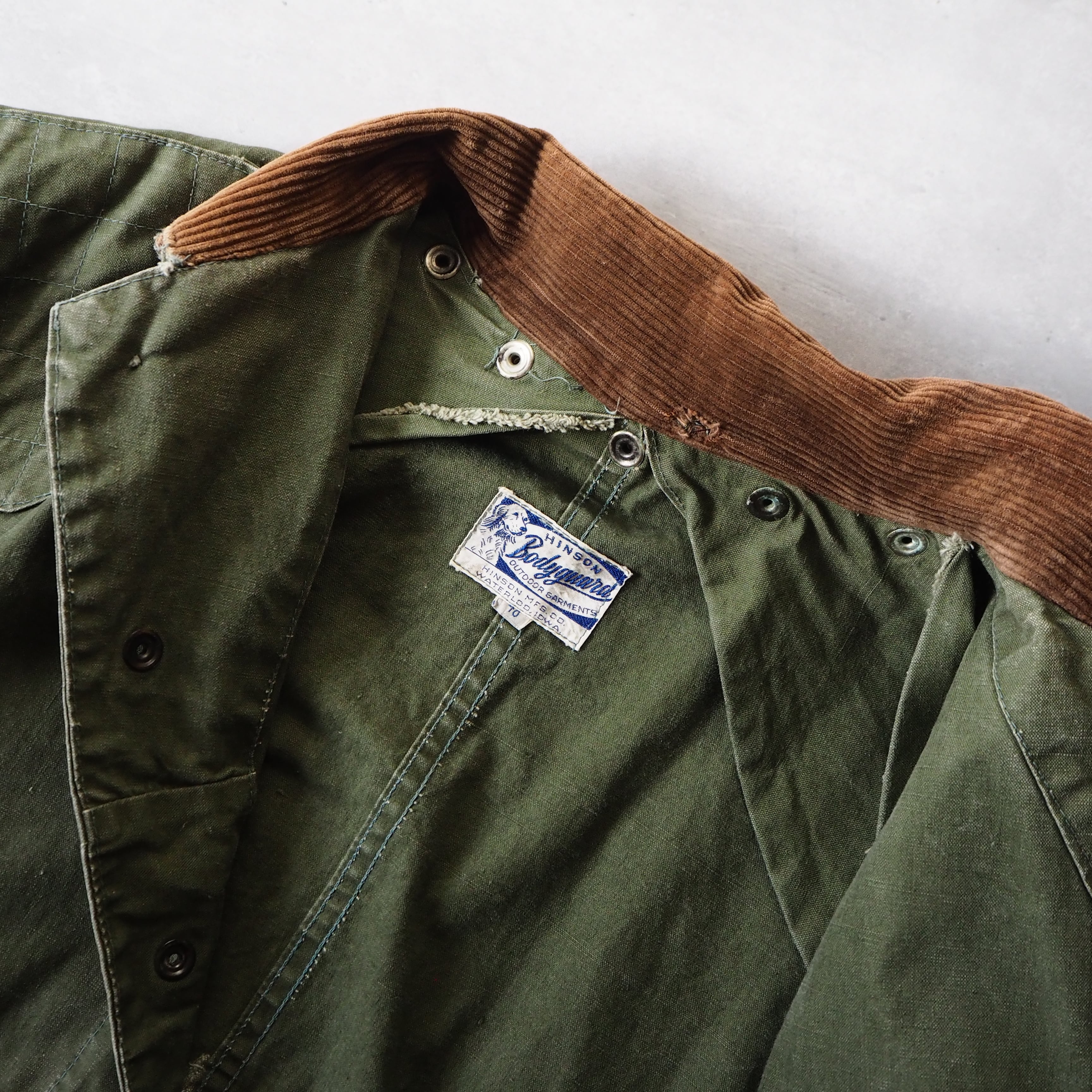 50s “HINSON” 犬タグ hunting jacket 50年代 ヒンソン ハンティング