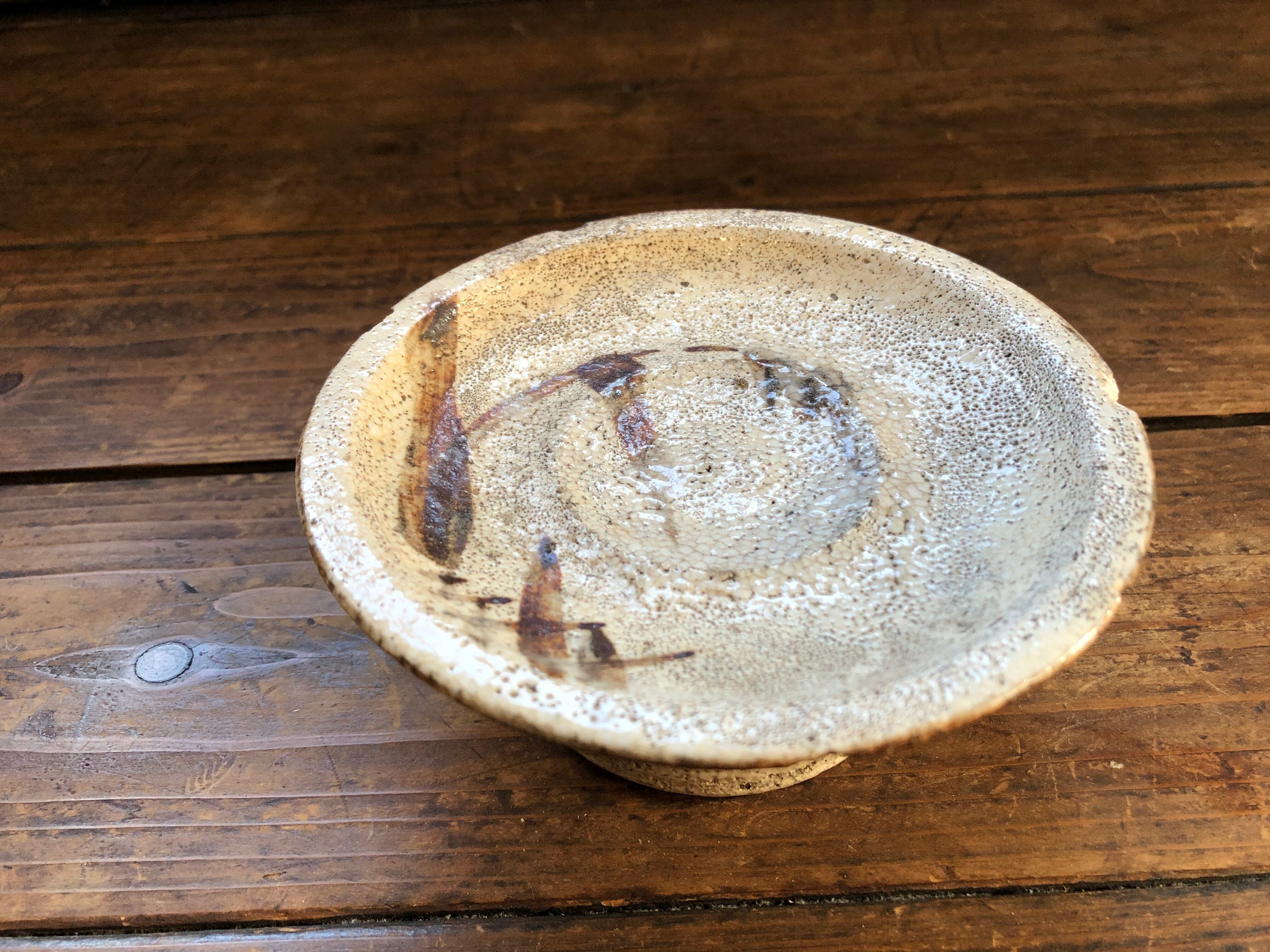 古い陶器の花台 李朝陶磁 骨董品 ビンテージ アンティーク 古道具