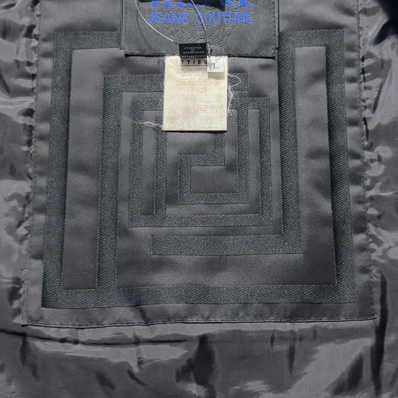 vintage VERSACE JEANS COUTURE coating nylon padding coverall jacket