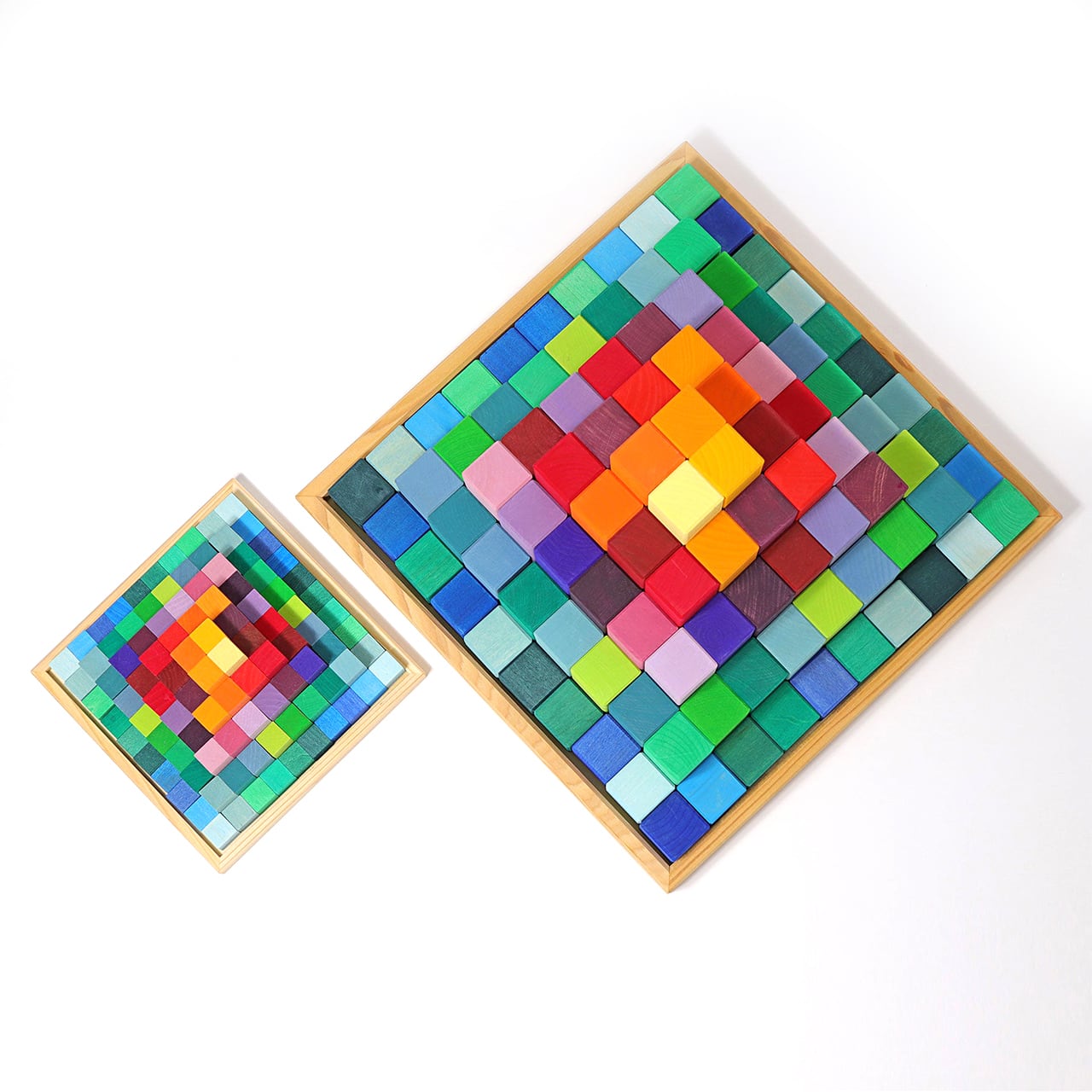 グリムス　にじのステップブロック　大 楽天市場】グリムス にじのステップブロック 木のおもちゃ 知育玩具