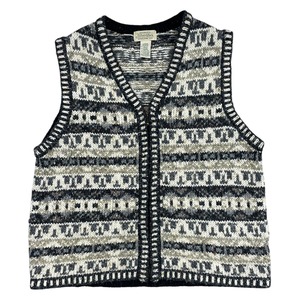 ST. JOHN’S BAY FAIR ISLE KNIT SWEATER VEST SIZE L (USED)