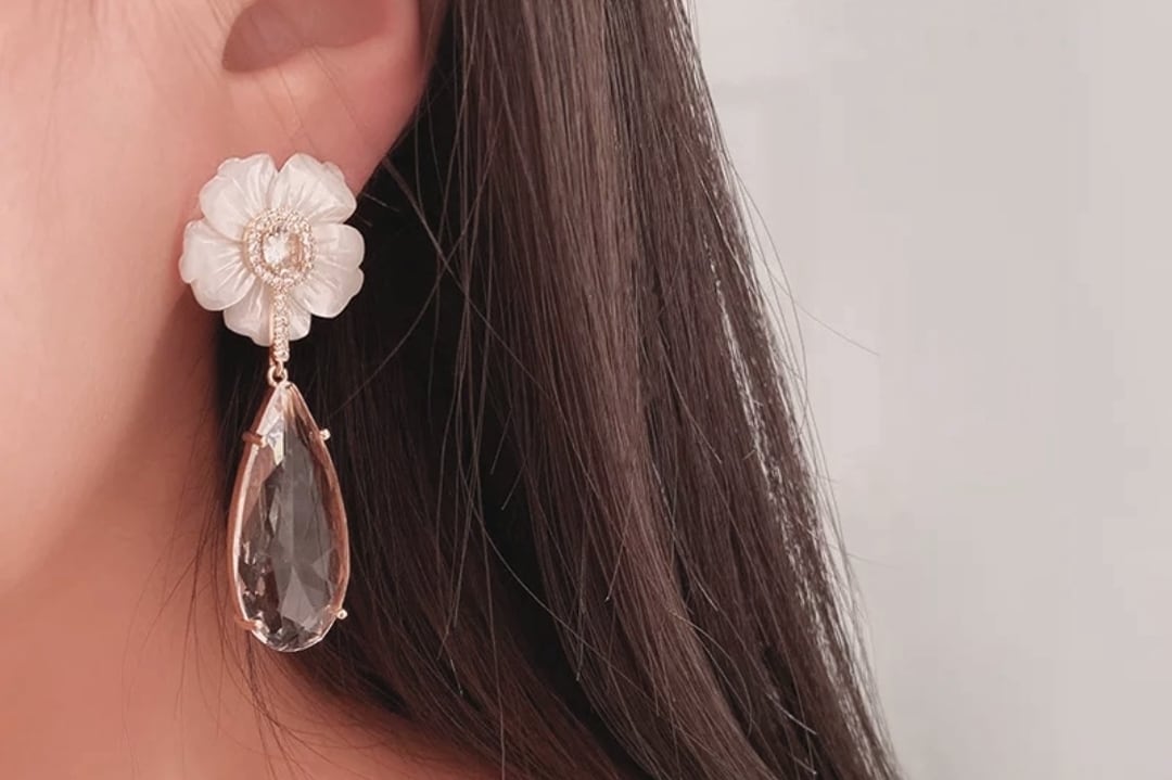 イヤリングコンバーター対応】ジルコニアピアス -ブライダルピアス