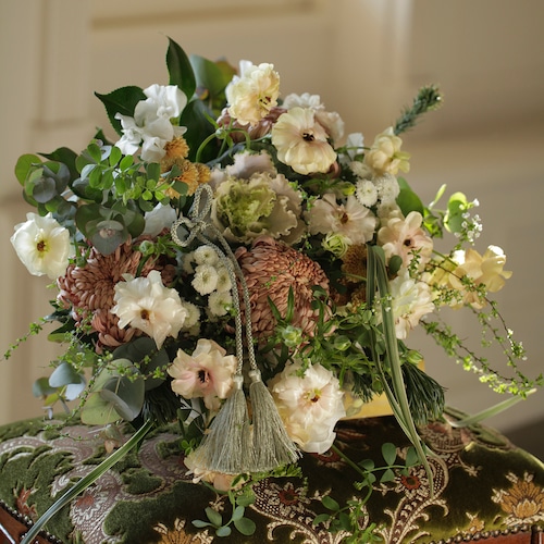 新春を飾るブーケ