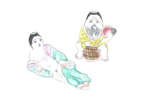 ハレジルシ【冬】太田垣晴子 原画「鼻煙壺」